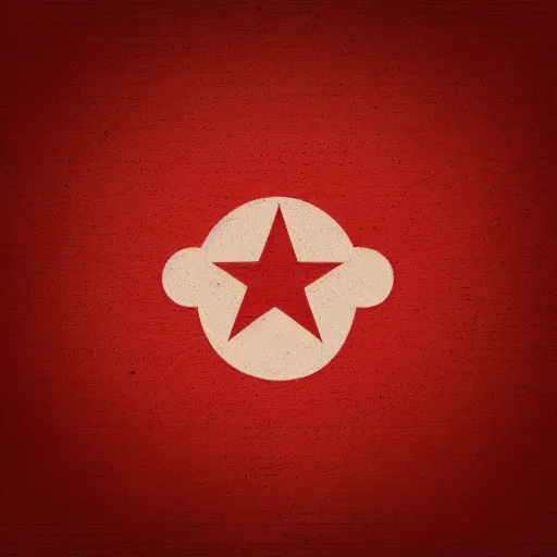 Prompt: Soviet logo, flat art, vector design