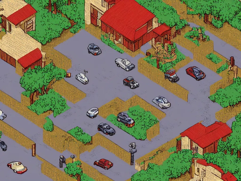 Prompt: Mulholland Drive by David Lynch as a Sega Mega Drive Genesis sidescroller game