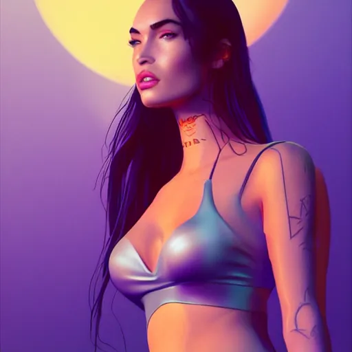 Prompt: megan fox by beeple ( mike winkelmann ), ultra detailed