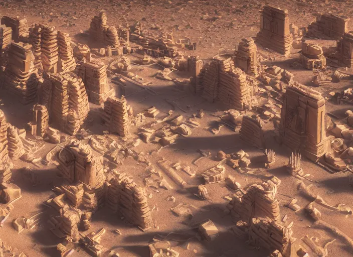 Image similar to a sandstone city in a desert. intricate artwork by Tooth Wu and wlop and beeple. octane render, hyper realism, 8k