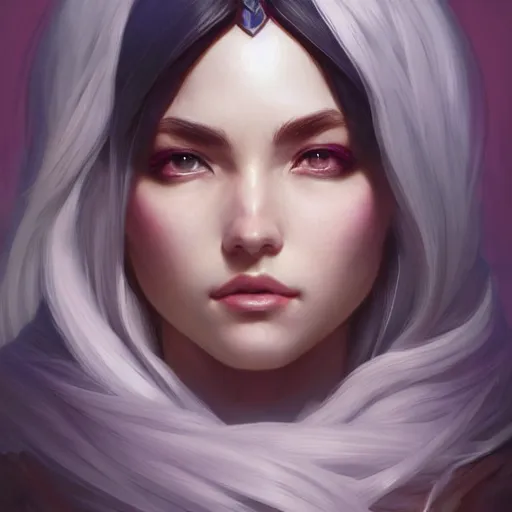 Image similar to perfectly - centered - portrait of irelia from league of legends, intricate, highly detailed, digital painting, artstation, concept art, smooth, sharp focus, illustration, unreal engine 5, 8 k, art by artgerm and greg rutkowski and alphonse mucha