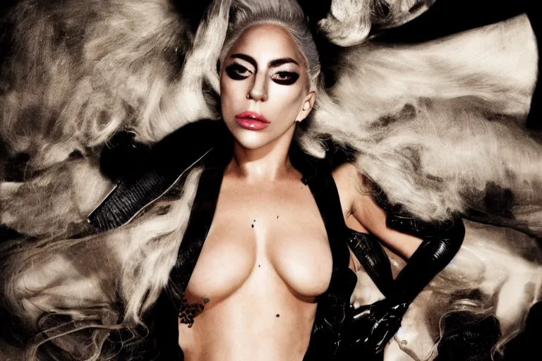 Prompt: lady gaga by steven klein, nick knight, highly realistic. high resolution. highly detailed. dramatic. 8 k. 4 k.