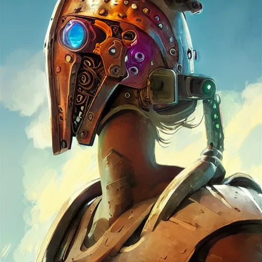 Image similar to cyberpunk viking helmet mask warrior goddess robot ninja fantasy, art gta 5 cover, official fanart behance hd artstation by jesper ejsing, by rhads, makoto shinkai and lois van baarle, ilya kuvshinov, ossdraws