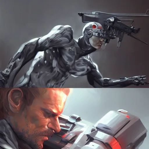 Prompt: metal gear solid, cyborg digital art, irina french, heraldo ortega, mandy jurgens trending on artstation 8 k 1 5 0 mpx