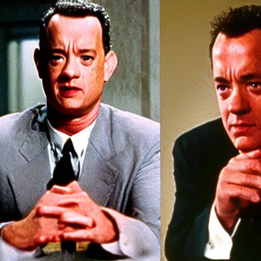 Image similar to tom hanks in america psycho