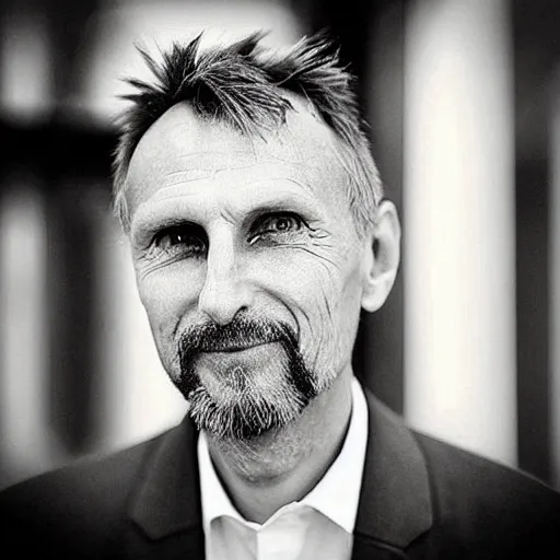 Prompt: “ photo of the god jurgen schmidhuber ”