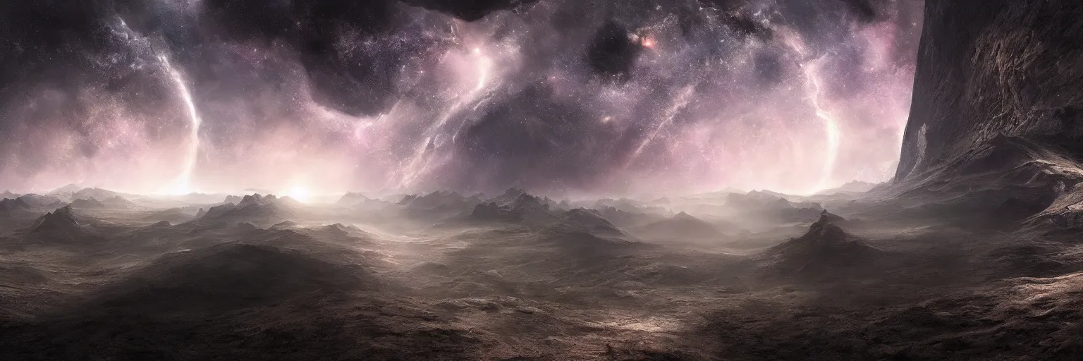 Image similar to michal karcz photo of a beautiful galaxy landscape. , detailed, elegant, intricate, 4k,