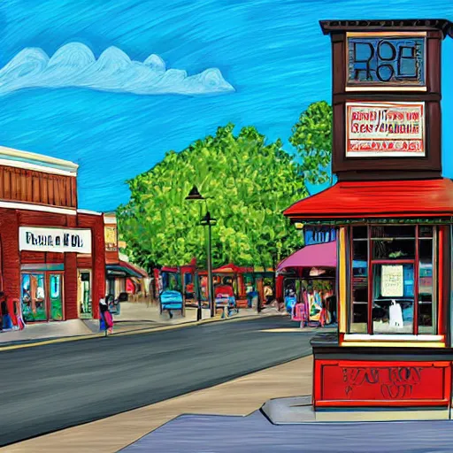 Image similar to Walton's five and dime, Bentonville Arkansas, digital art