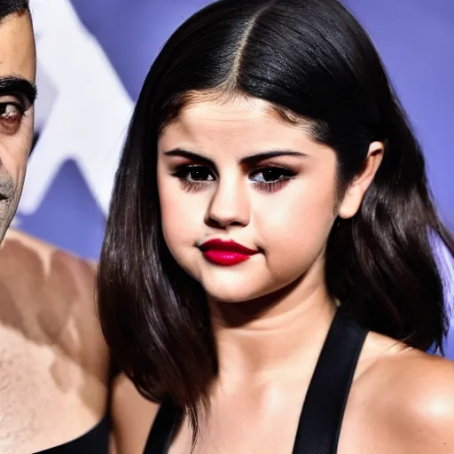 Image similar to Selena Gomez threatens Oscar Isaac at gunpoint