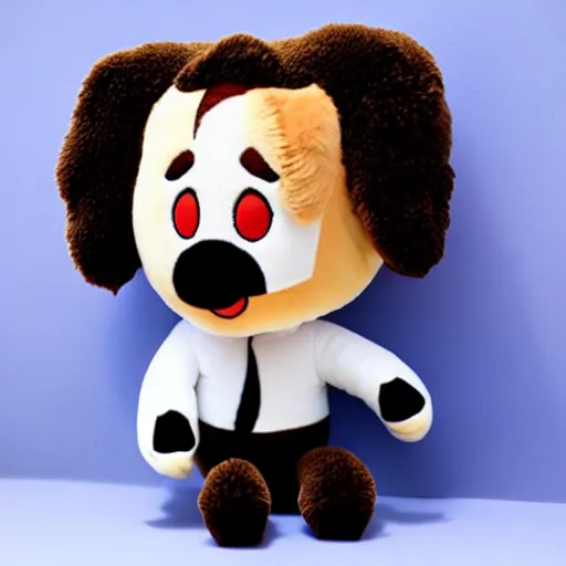 Prompt: jerry seinfeld plushie, toy, fluffy, soft