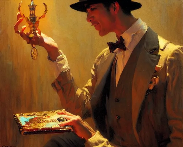 attractive magician man, doing magic show. highly | Stable Diffusion ...