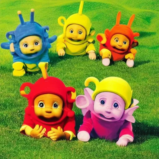 Image similar to teletubbies