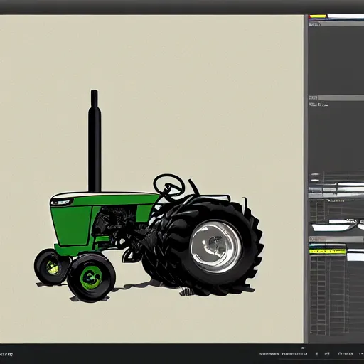 Image similar to tractor in design studio