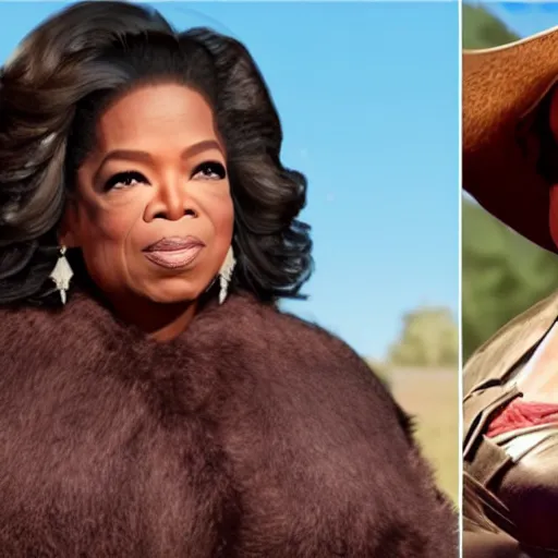 Image similar to oprah winfrey in RDR2