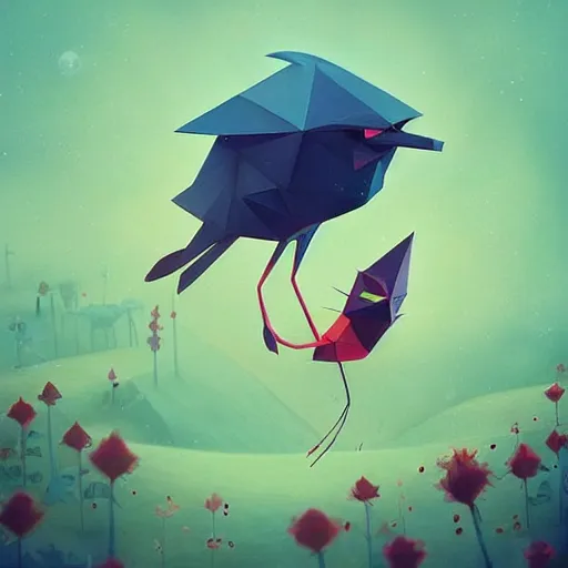 Image similar to low poly, pixar, surreal hybrid animals, nostalgia for a fairytale, magic realism, flowerpunk, mysterious vivid colors by andy kehoe and amanda clarke en un mundo de Gediminas Pranckevicius