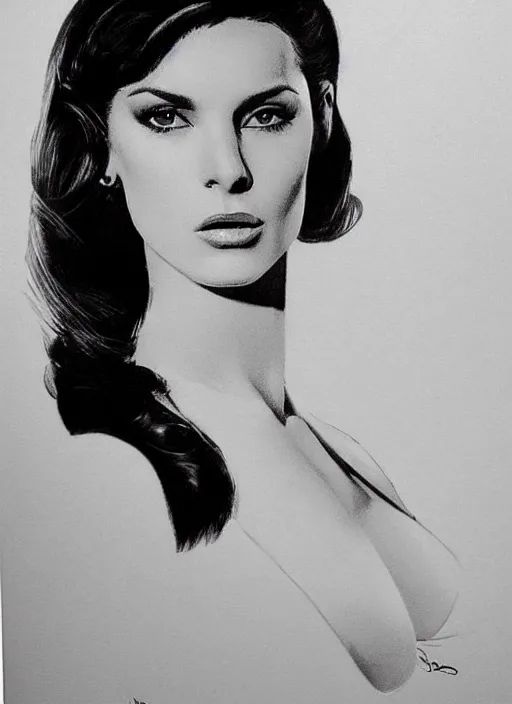 Image similar to portrait photo of a gorgeous young valery kaufman as Bond Girl in James Bond movie, with intricate detailed in the style of stefan kostic realistic sharp