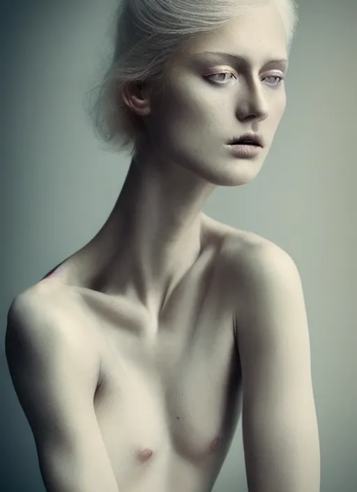 Prompt: portrait photography of a beautiful woman britt marling style 3/4 by Paolo Roversi, natural color skin, complex 3d render ultra detailed of a beautiful woman, bust with a beautiful neck, anatomical full body dressed in white voile, blond hair in intricate fashion hair style, analog, 150 mm lens, beautiful dramatic outdoor soft light, soft blur outdoor background, elegant, hyper realistic, ultra detailed, octane render, volumetric lighting, 8k post production