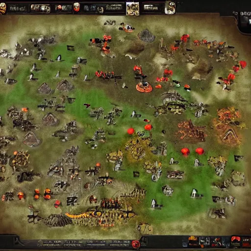 Image similar to top view on a Command n\'Conquer 3 game map
