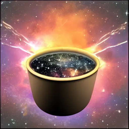 Image similar to universe in a pot, universe