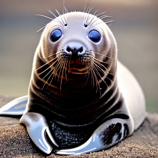 Image similar to ababy seal - kitten - hybrid, animal photography
