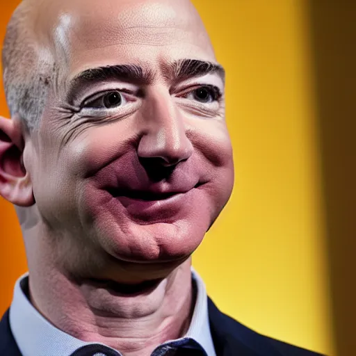 Prompt: photo of jeff bezos with beard and long hair