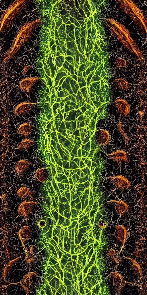 Image similar to Alien fungi in high image quality with fractals