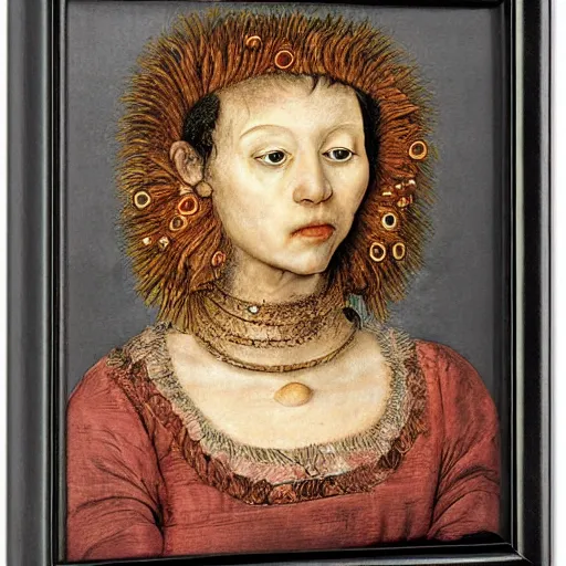 Image similar to portrait of young female by Giuseppe Arcimboldo