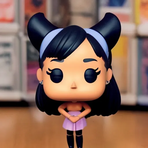 Image similar to ariana grande promoting her new funko pop