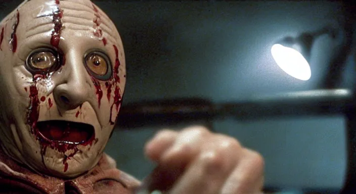 Image similar to a still of donald pleasence in freddy vs. jason ( 2 0 0 3 ), 4 k, hi - res