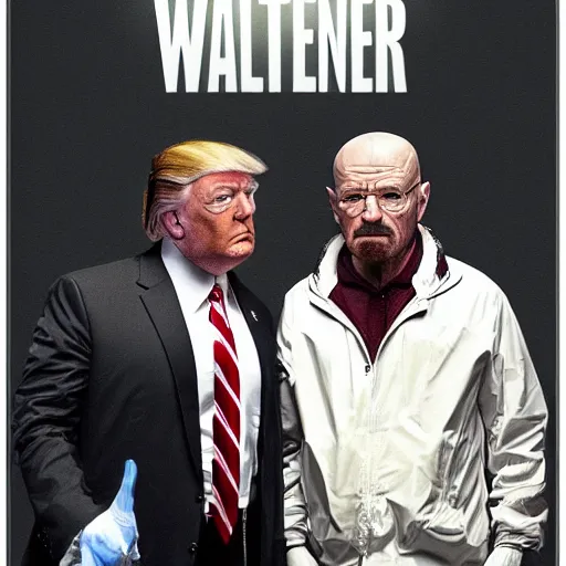 Image similar to walter white with donald trump