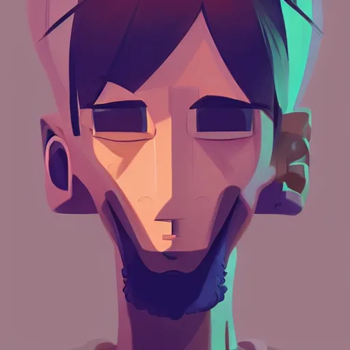 Image similar to face icon stylized minimalist regular show, loftis, cory behance hd by jesper ejsing, by rhads, makoto shinkai and lois van baarle, ilya kuvshinov, rossdraws global illumination