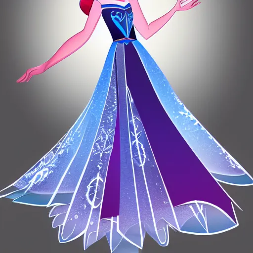 Prompt: elsa from frozen, by toon boom harmony
