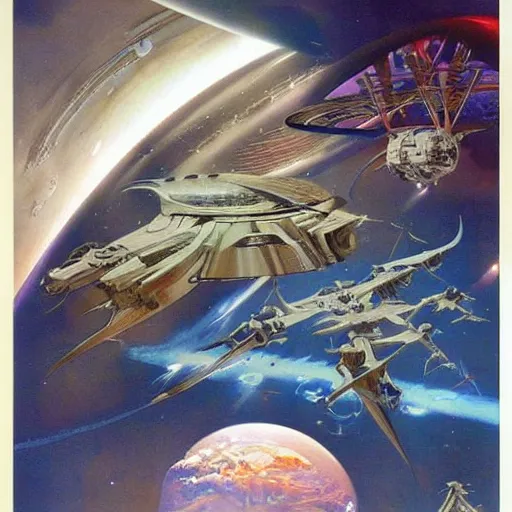 Prompt: space habitat biosphere by syd mead, boris vallejo, julie bell, luis royo, frank frazetta, frank frazetta, ken kelly, simon bisley, richard corben