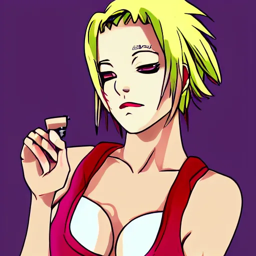 Prompt: Sakura Haruno; pin up model, portrait, anime