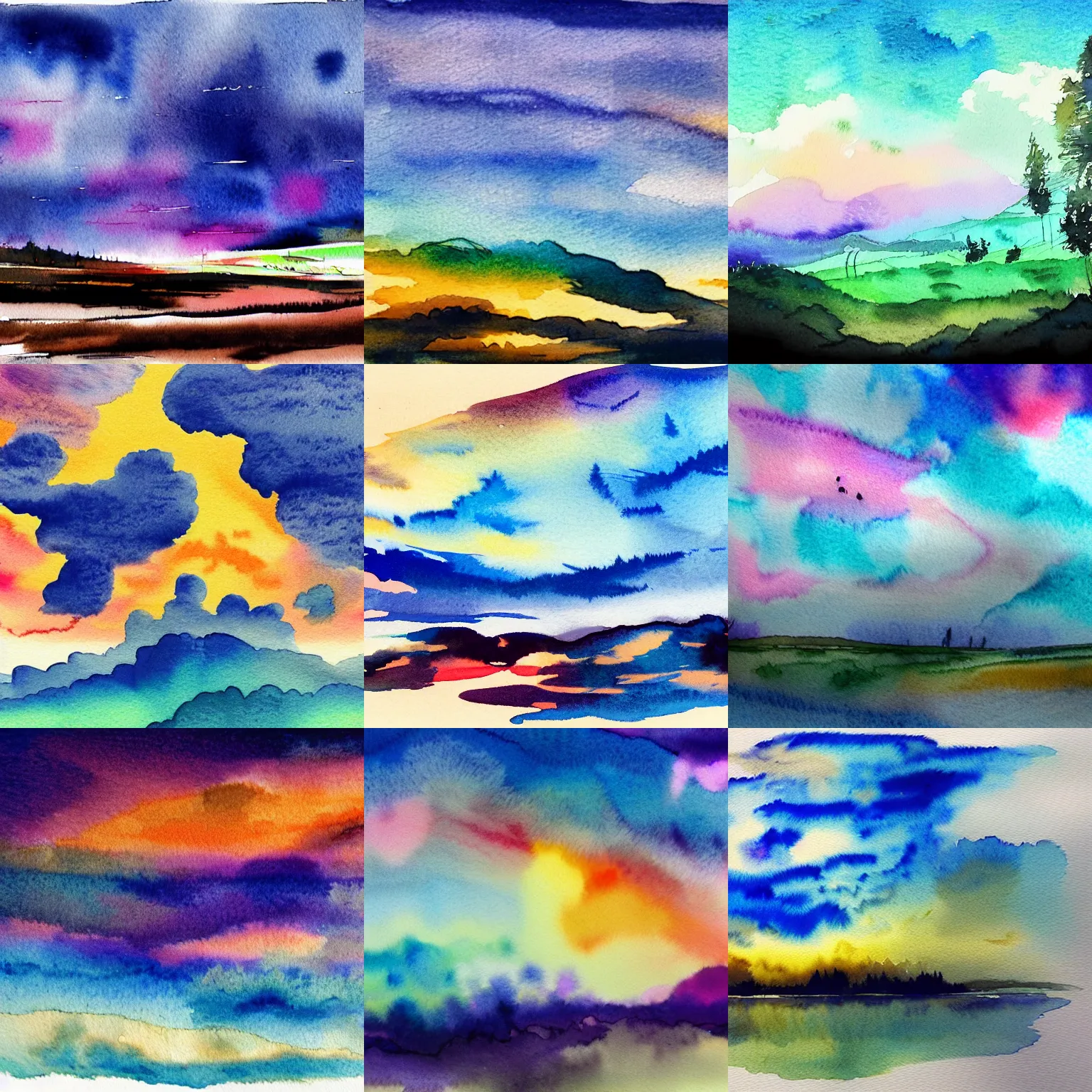 Prompt: An artstation watercolour and ink in the style of 4k dslr f/1.4 on r/imaginaryskyscapes