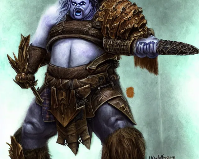 Prompt: paul walter hauser as a drow berserker, fantasy art, d & d, extremely detailed, high quality, award - winning,