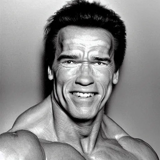 Prompt: arnold schwarzenegger as the baconator