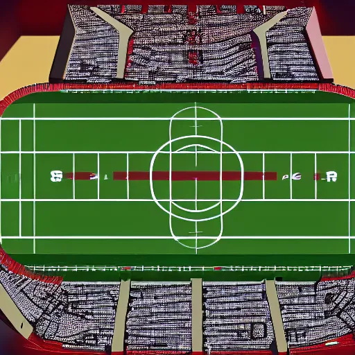 Prompt: a football stadium in the game generals zero hour