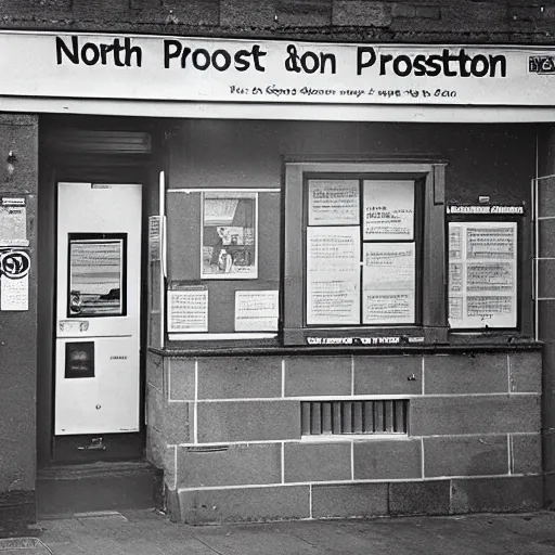 Image similar to photograph of North Allerton post office as a portal to hell