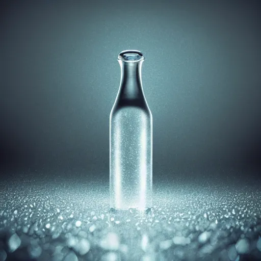 Prompt: the universe contained in a bottle, insanely detailed, unreal render, dramatic light