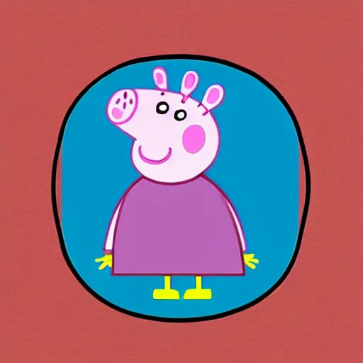 Prompt: x-ray of peppa pig