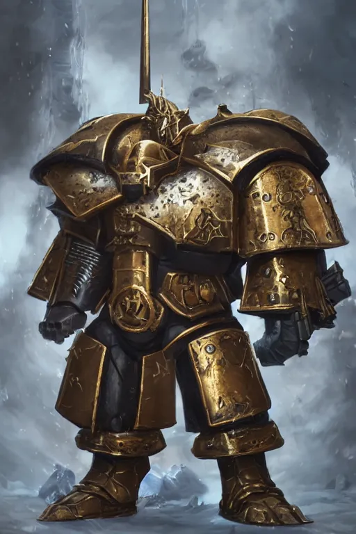 Image similar to armor portrait heros warhammer 4 0 k horus heresy fanart - the primarchs emperor by johannes helgeson animated with vfx concept artist & illustrator global illumination ray tracing hdr fanart arstation zbrush central hardmesh 8 k octane renderer comics stylized