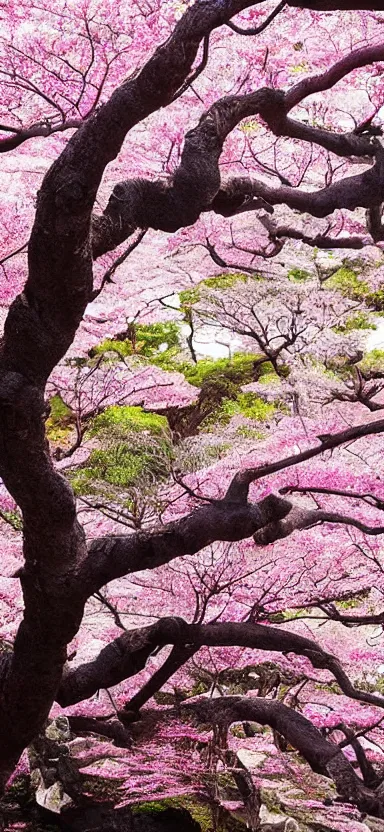 Image similar to “ a portrait photo of tyrannosaurus at a sakura tree, side shot, by shunji dodo, 8 k resolution, high quality ”