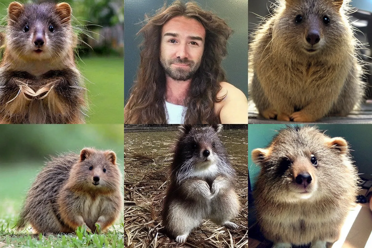 Prompt: long-haired!!! long-haired!!! long-haired!!! quokka