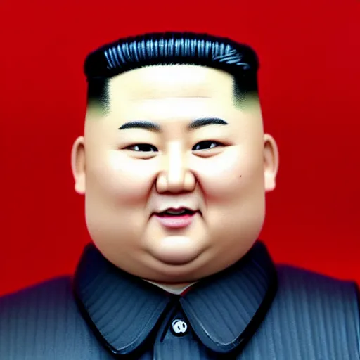 Prompt: a realistic nendoroid of kim jong un, detailed product photo