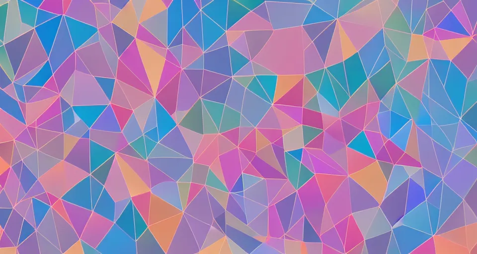 Image similar to large low poly geometric pastel colors desktop wallpaper