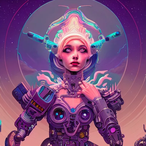 Image similar to gouache, ethereal cybernetic princess in the mountains, extremely detailed, sharp focus, wide view, full body shot, smooth, digital illustration, by lisa perrin!!!!, dan mumford, james jean, by rossdraws, frank franzzeta, sakimichan