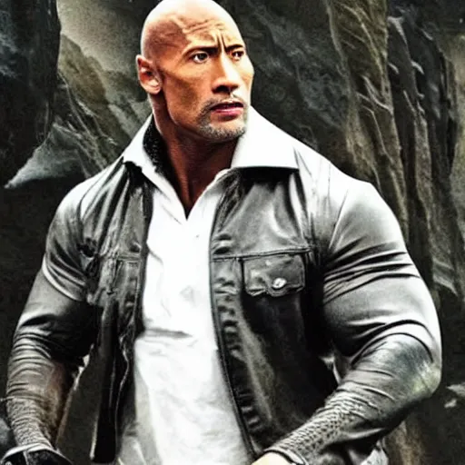 Image similar to Dwayne Johnson as Dumbledore