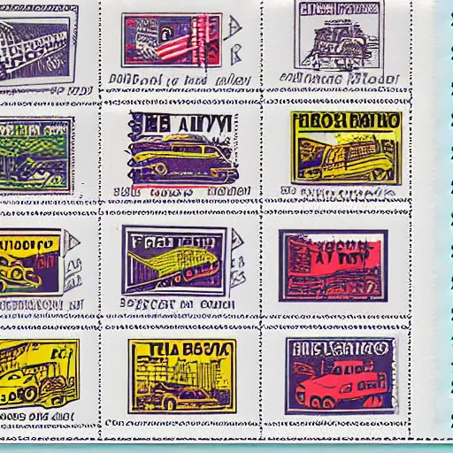 Image similar to retro mailing stamps from the 8 0 s