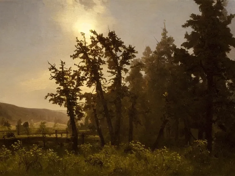 Image similar to an oil painting of an empty apline tundra on a beautiful dawn by carl spitzweg and tuomas korpi. baroque elements, full-length view. baroque element. intricate artwork by caravaggio. Trending on artstation. 8k